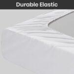 Fitted Bed Sheet 180 Thread Count Percale 16" (40CM) Extra Deep Non Iron Fitted Sheet - Image 5