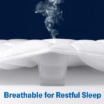 Mattress Protector Waterproof Quilted Mattress Protectors Super Soft Cosy Anti Allergy Fitted Mattress Protectors - Image 6