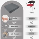Waterproof Garden Seat Pads Seat Cushions Indoor Outdoor Seat Cushions Rattan Chair Pads Outdoor Office Garden Patio Chair Pad - Image 3