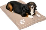Large and Extra Large Dog Beds Cushion Waterproof Mattresses Washable Zipped Cover With Cushion | Super Soft Cosy Plush Comfy Heavy Duty Dogs Puppy Pet Bed Mattresses Cushions - Image 4