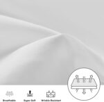 Percale Premium 180 Thread Count Pillow Cases Hotel Quality Fabric Wrinkle Free Pillowcase - Image 4