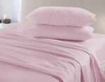 Flat Sheet Bed Linen Soft Easy Care PolyCotton Blend Plain Dyed Flat Bed Sheet - Image 4