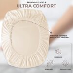 Fitted Sheet 400 Thread Count 100% Egyptian Cotton Extra Deep 40cm Sateen Hotel Quality Bedding Fitted Sheet - Image 6