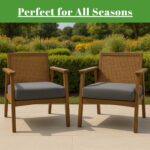 Waterproof Garden Seat Pads Seat Cushions Indoor Outdoor Seat Cushions Rattan Chair Pads Outdoor Office Garden Patio Chair Pad - Image 5