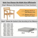 Waterproof Garden Seat Pads Seat Cushions Indoor Outdoor Seat Cushions Rattan Chair Pads Outdoor Office Garden Patio Chair Pad - Image 6