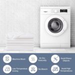 180 Thread Count Rich Percale Non Iron Bed Linen Soft PolyCotton Blend Plain Dyed Flat Bed Sheets - Image 5