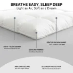 Extra Deep 10 cm thick Mattress Toppers Bed | Ultra Soft Box Quilted | Breathable & Non-Allergenic Filling with Elasticated Straps - Image 4