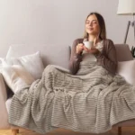 Faux Fur Velvet Touch Sofa Bed Throwover Soft touch Blanket - Image 3