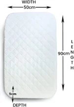 Baby Crib Mattress Fits | Compatible Next to Me Crib Bed Replacement | Toddler Infant Bed Foam Mattress Thick & Super Soft Quilted Removable Washable Cover - Image 4