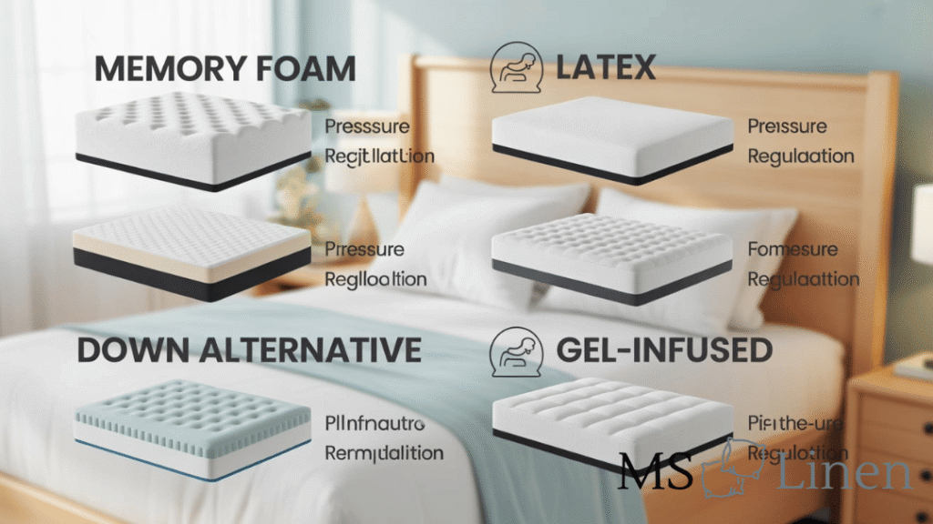Comparison Table_ Best Mattress Topper Types for Side Sleepers