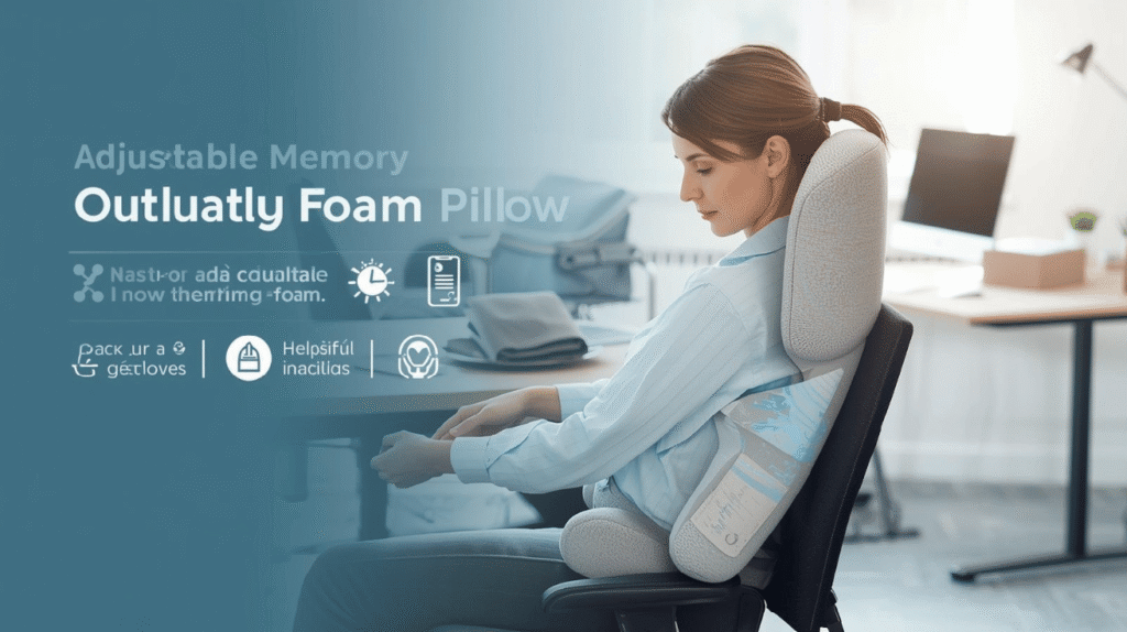 Adjustable Memory Foam Sitting Pillow