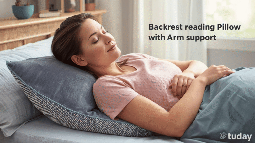 Backrest Reading Pillow with Arm Support