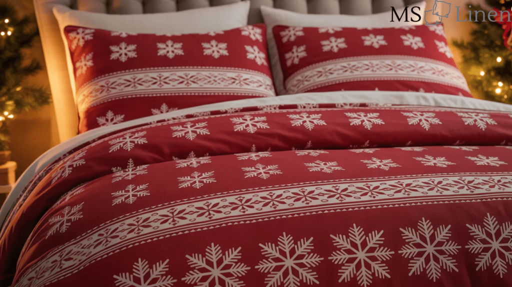 Classic Red & White Snowflake