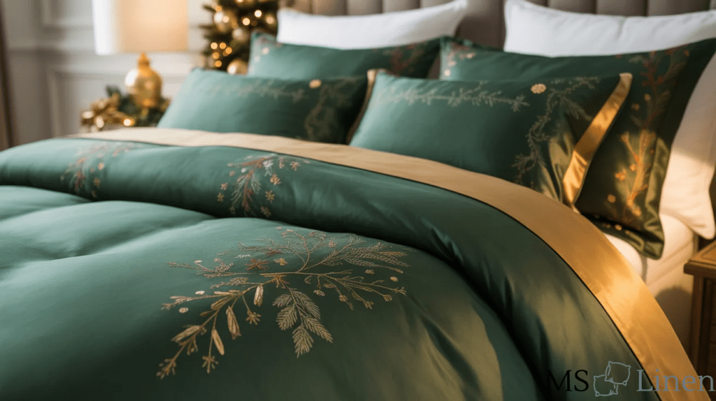 Dark Green & Gold Accent