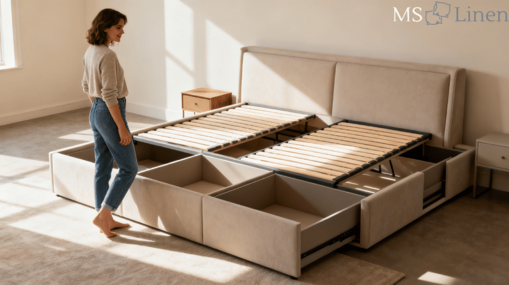 Designer Double Storage Bed