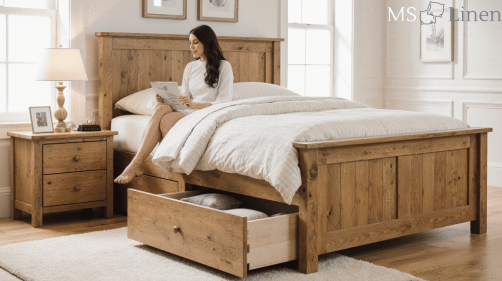 Double Bed with End Storage