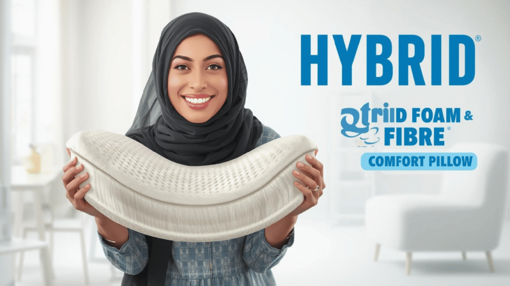 Hybrid Foam & Fibre Comfort Pillow
