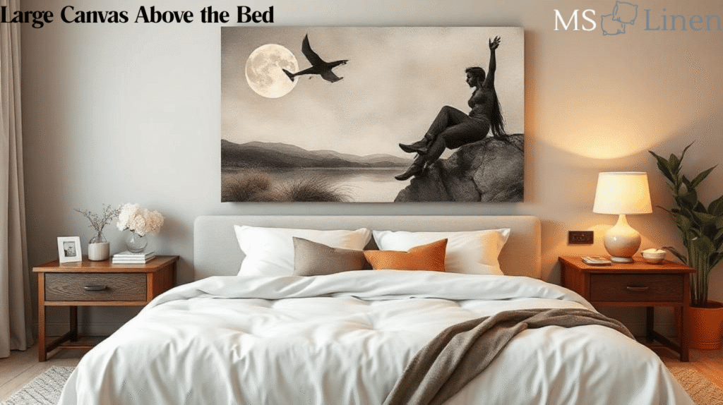 Large Canvas Above the Bed