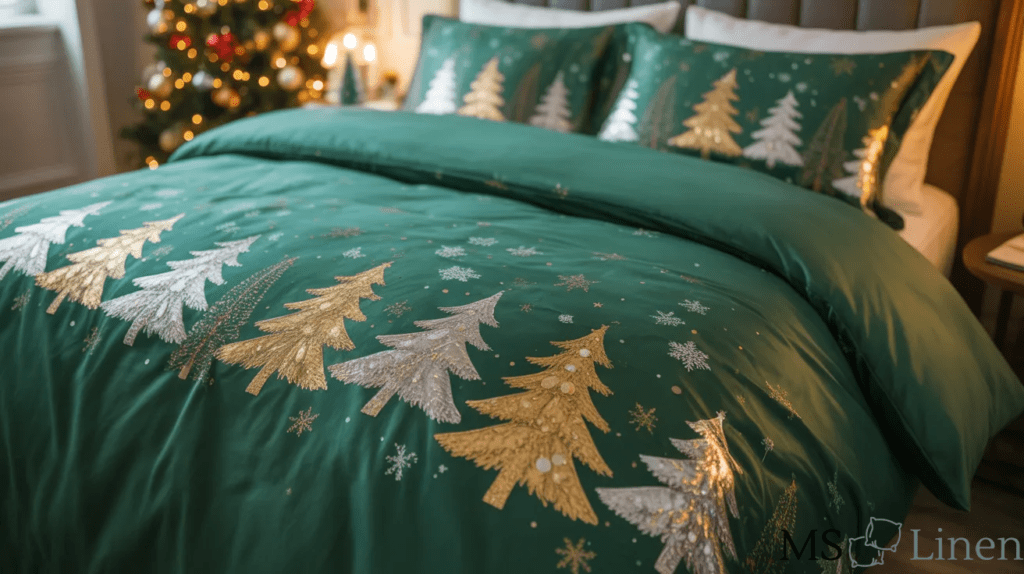 Metallic Print Christmas Cover