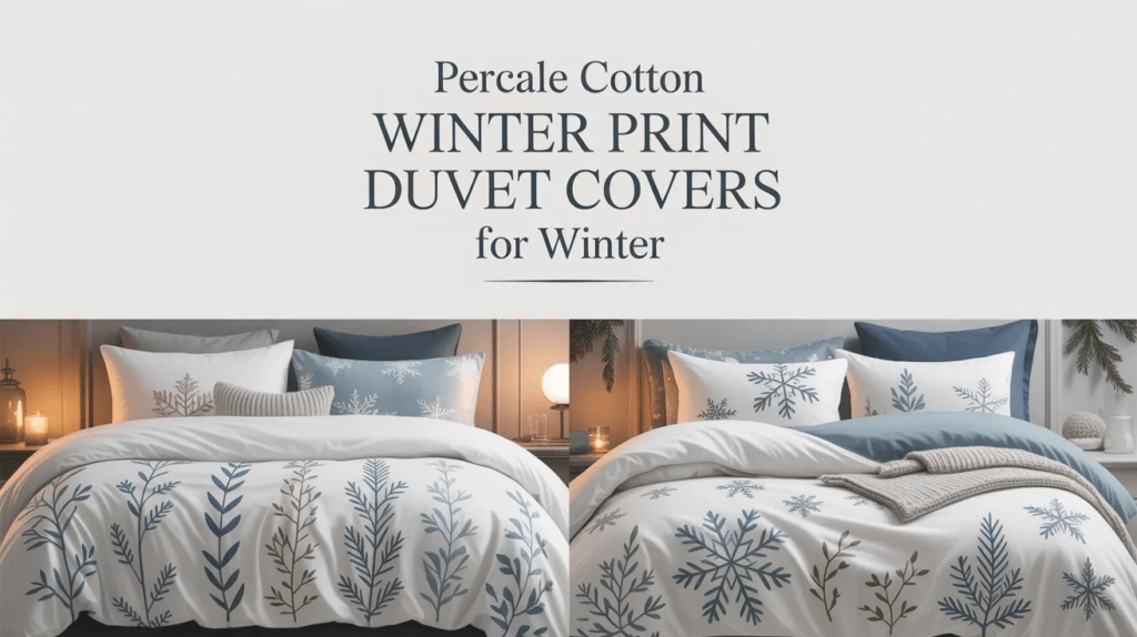Percale Cotton Winter Print