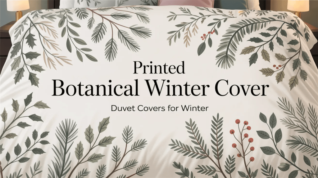 Printed Botanical Winter Cover
