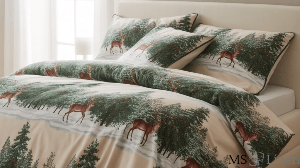 Reindeer & Forest Print