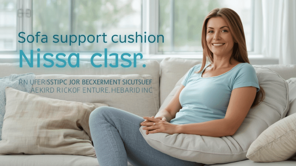 Sofa Support Cushion for Extended Sitting