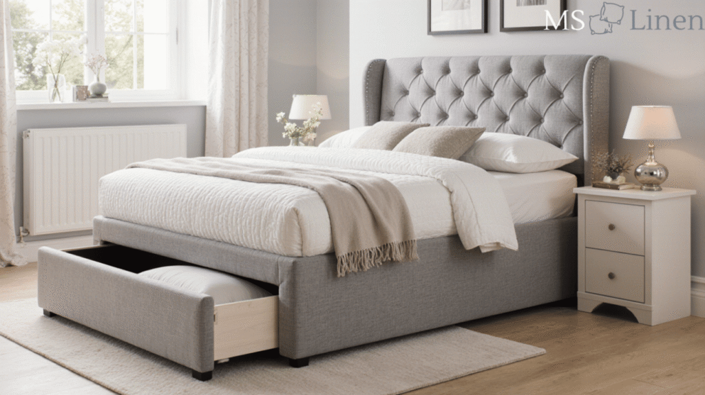 Upholstered Storage Bed – Deep Base